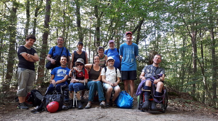 Ausflug des Klettertreffs mit Handicap zur Weißen Wand in der Hersbrucker Schweiz | © DAV Sektion Altdorf - Andrea Koch-Plank