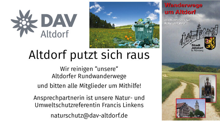 Altdorf putzt sich raus | © DAV Sektion Altdorf